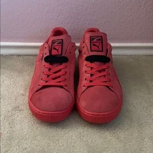 Pink Suede Puma Shoes